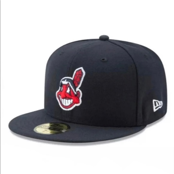 NEW ERA - MLB Baseball Hat - Cleveland Indian 59FIFTY Chief Wahoo Fitted Cap - Picture 1 of 5